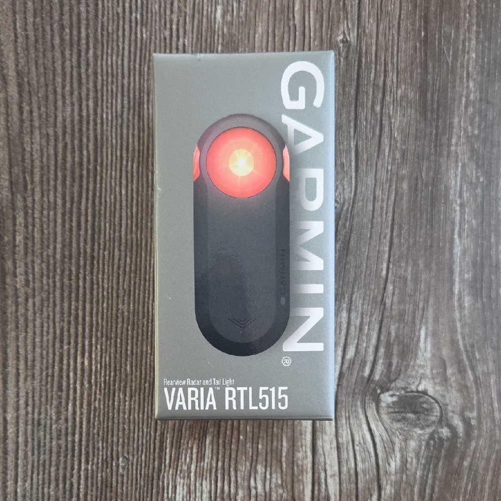 Garmin 010-02376-00 Varia RTL515, Cycling Rearview Radar with Tail Light.